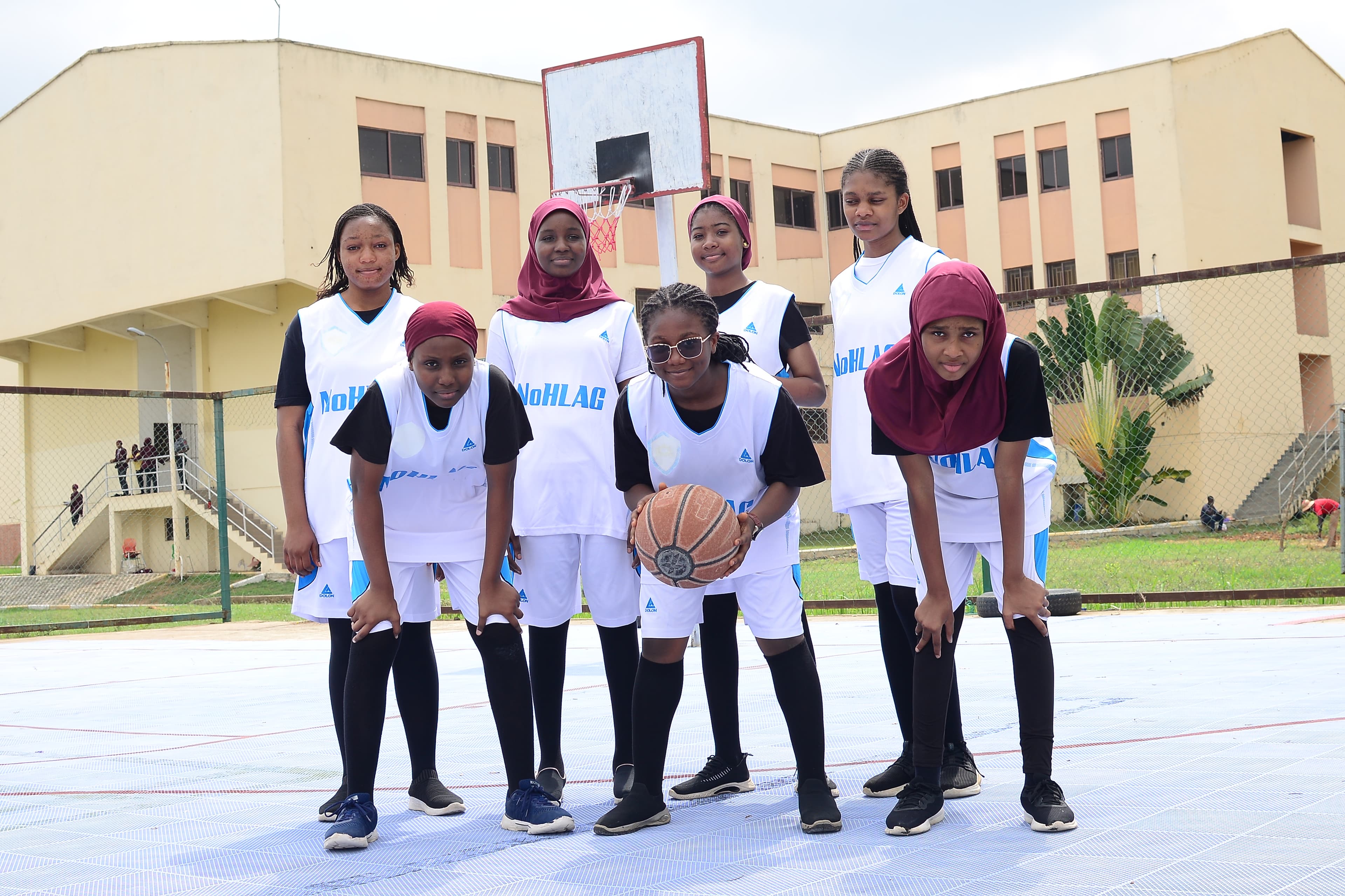 Another view of the school basket ball court