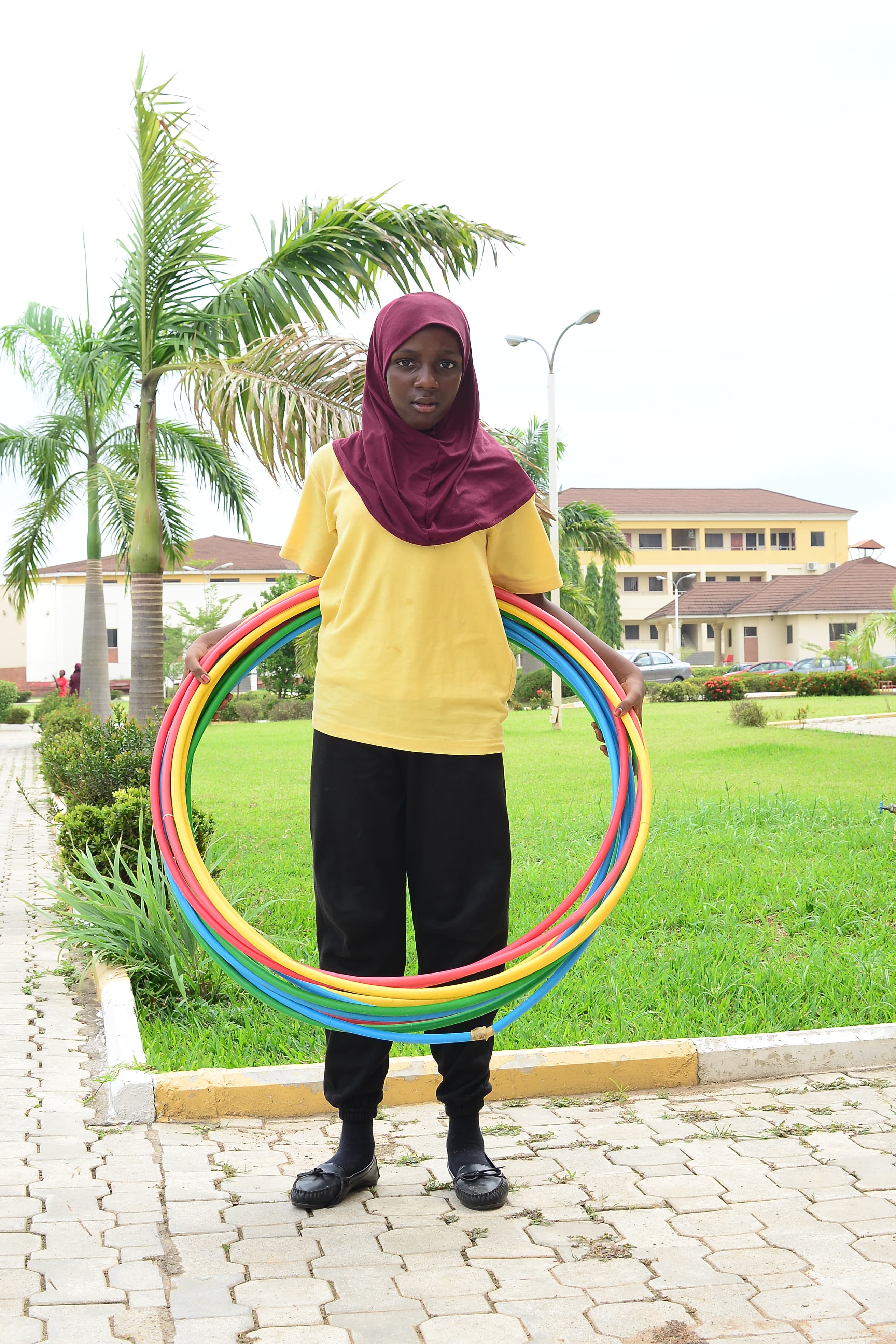 Students participating in sports day activities