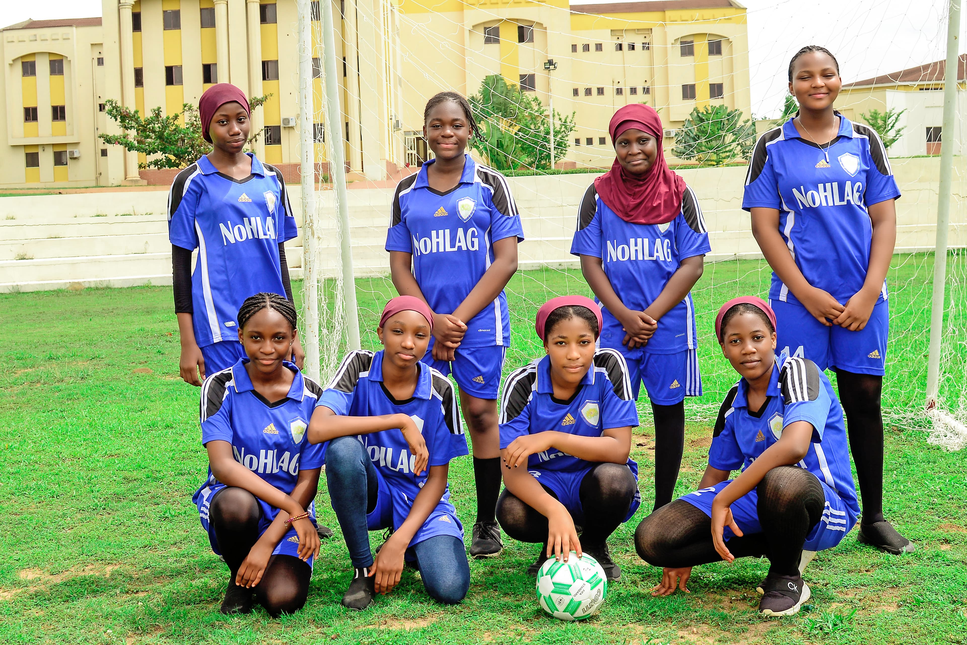 Students participating in sports day activities