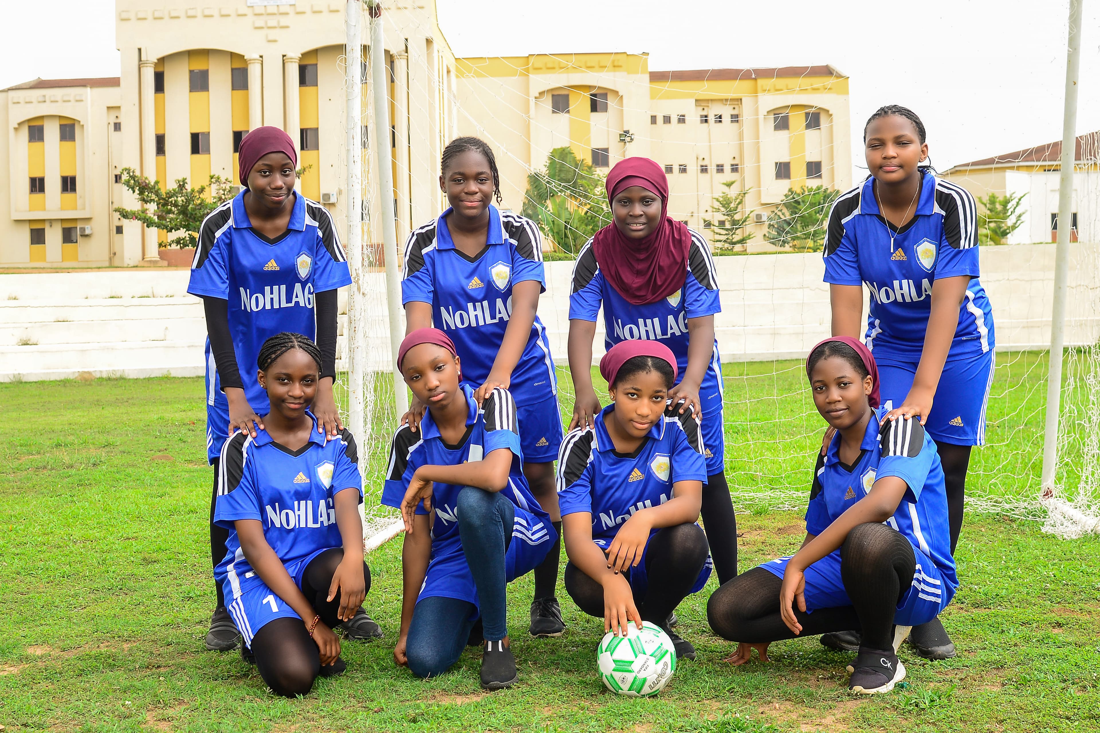 Students participating in sports day activities