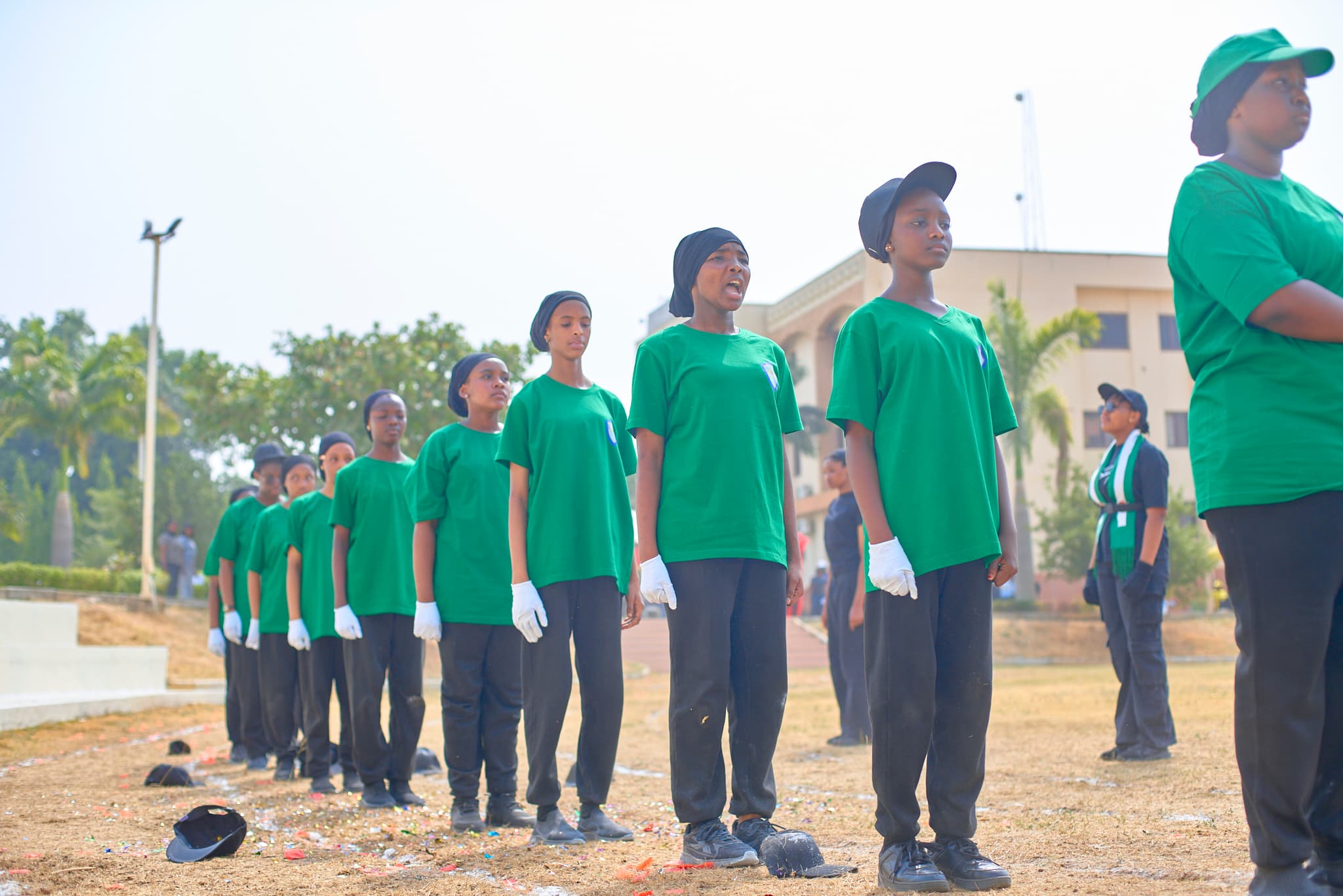 Students participating in sports day activities