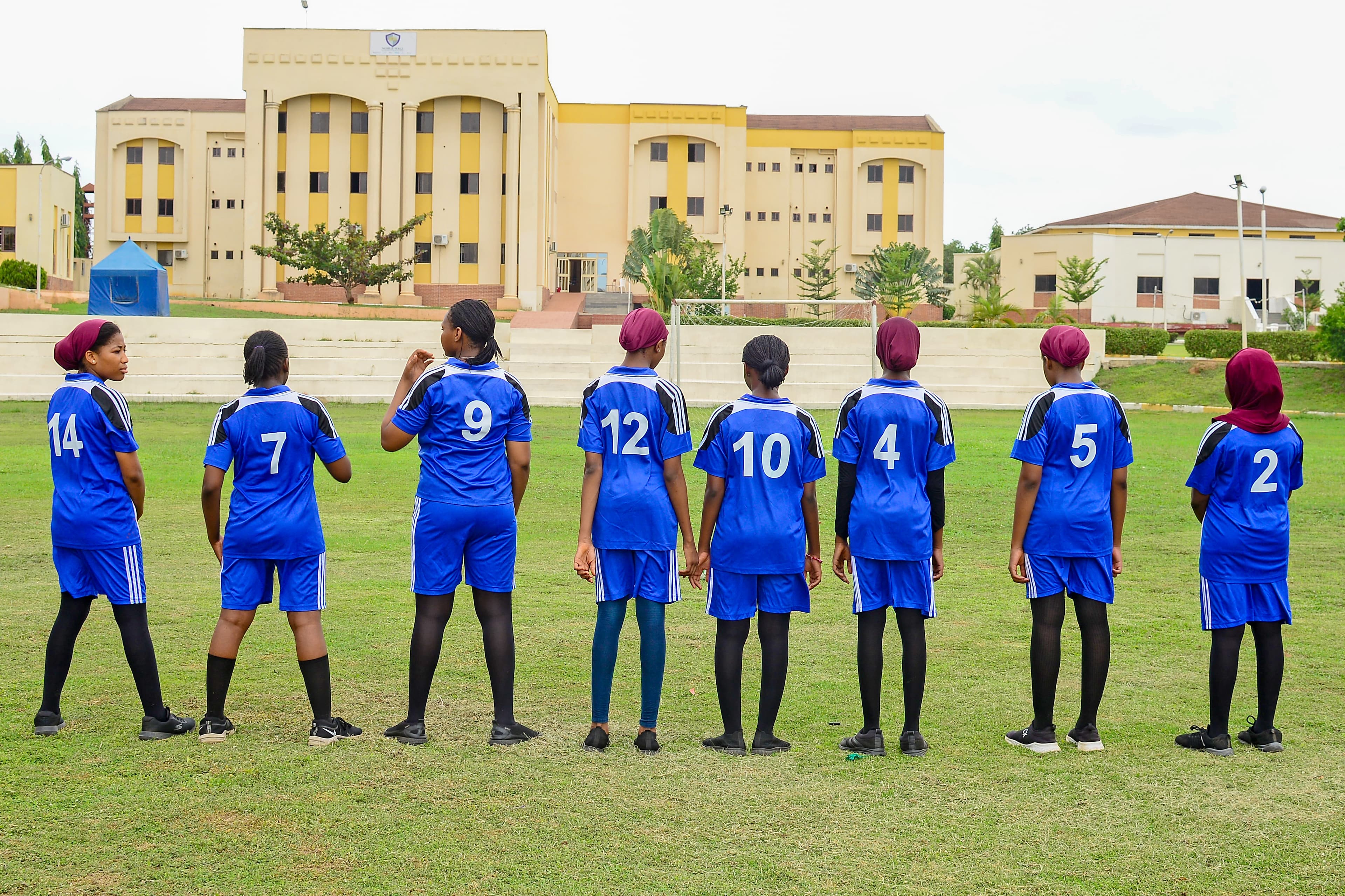 Students participating in sports day activities