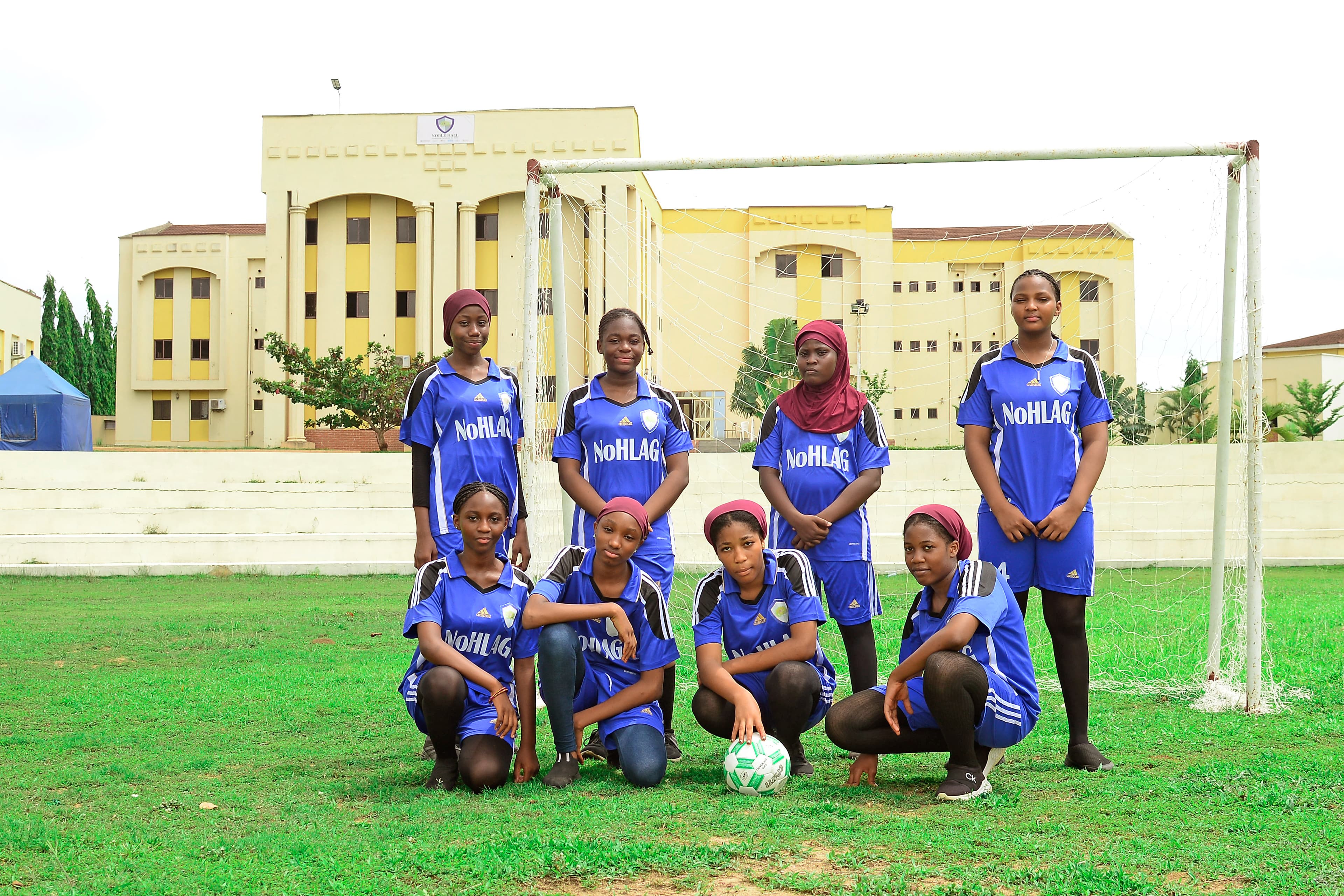 Students participating in sports day activities