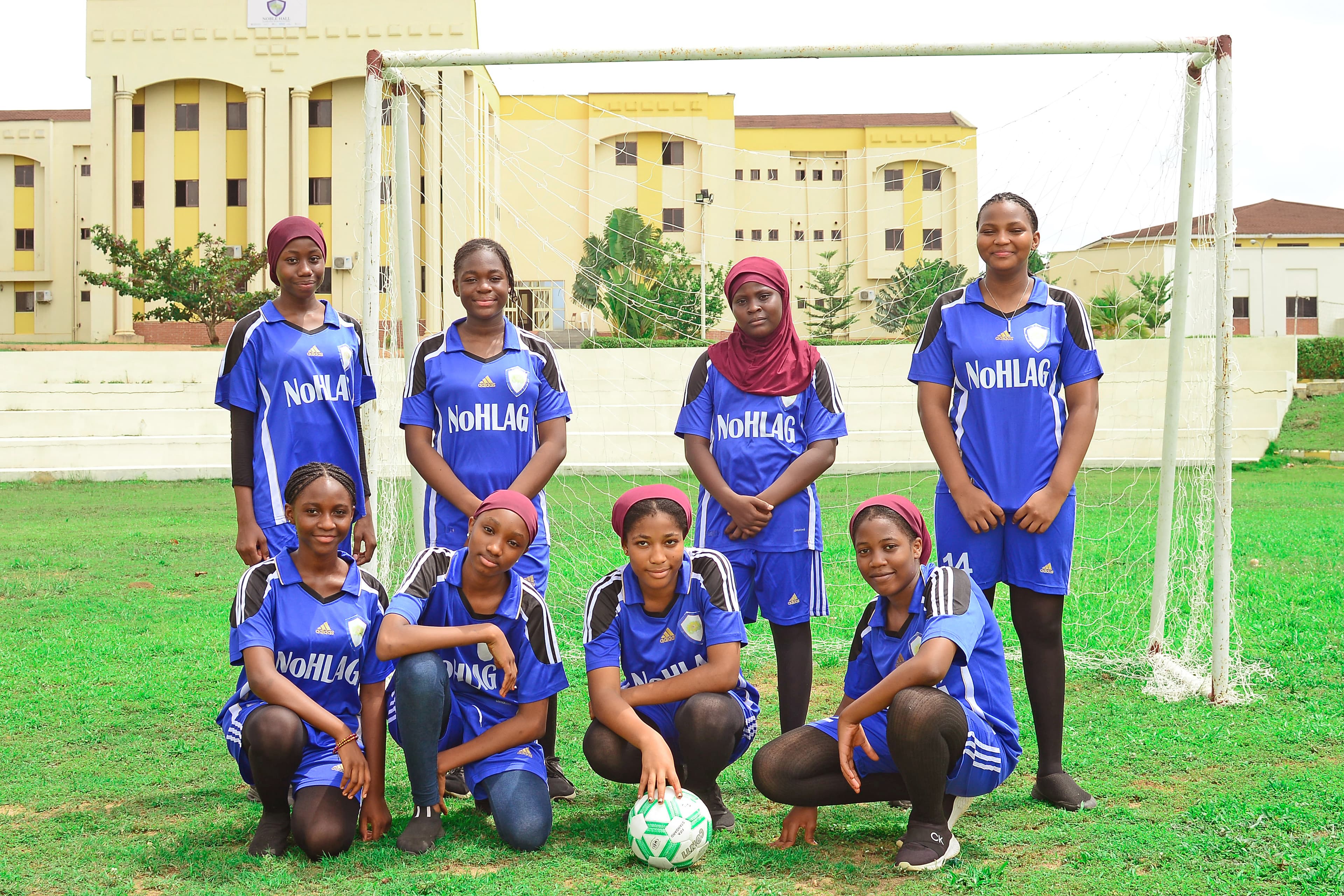 Students participating in sports day activities